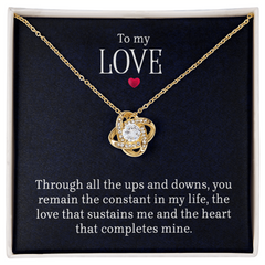 To My Love - Lov eKnot Necklace