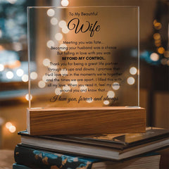 To My Wife Fate – Acrylic Square